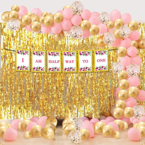 Half Birthday Girls Party Decorations