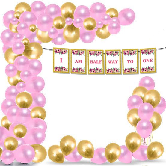 Half Birthday Girls Party Decorations