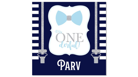 Personalize 1st Birthday Backdrop Banner