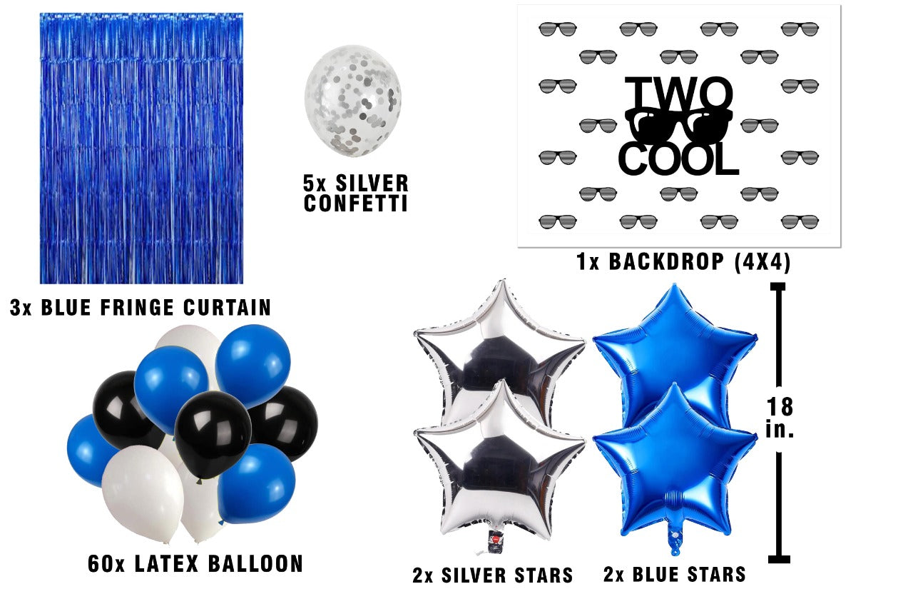 Two Cool Birthday Party Decoration Complete Set