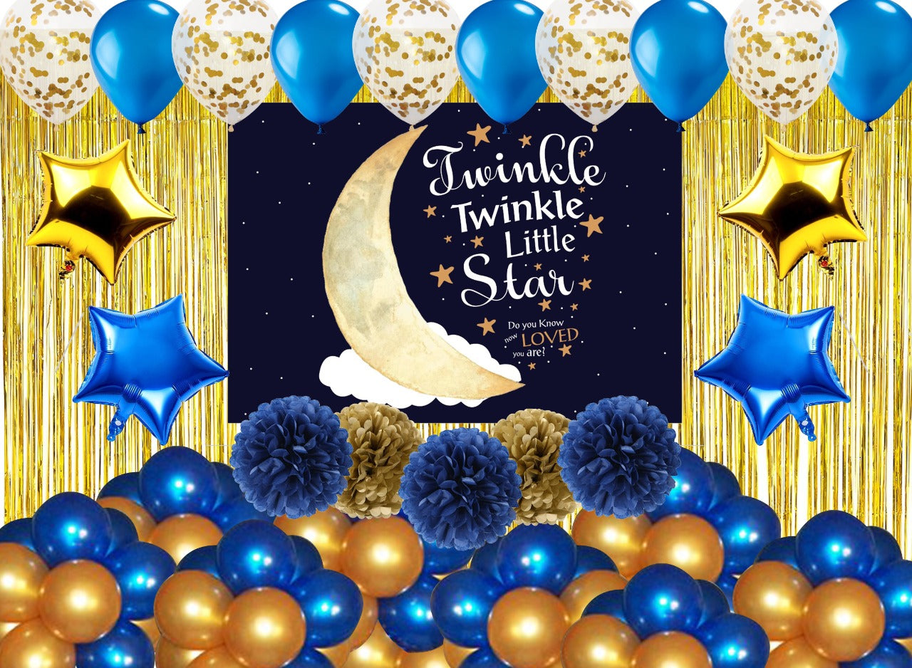 Twinkle Twinkle Theme Birthday Party Complete Party Set for Boys