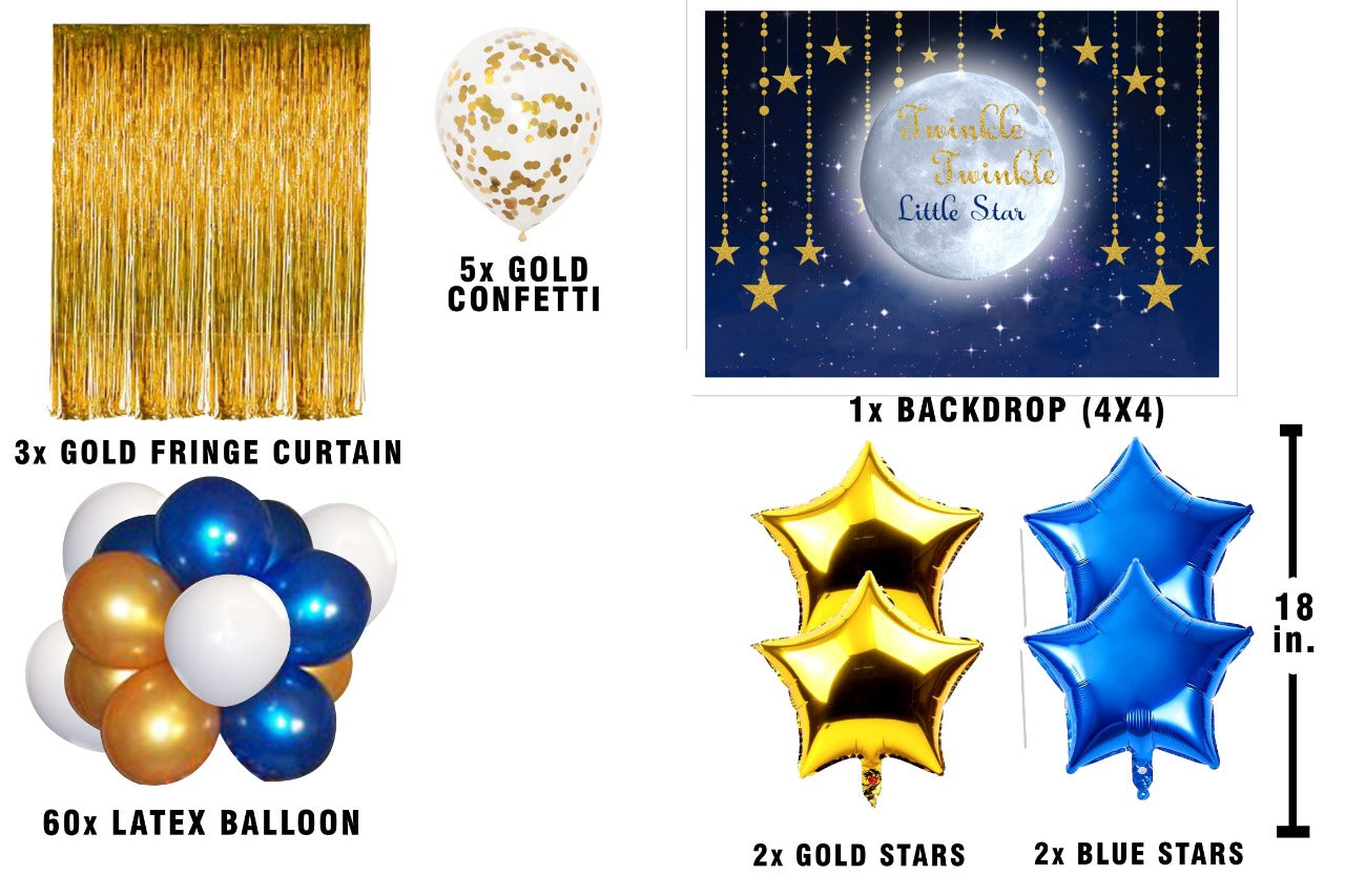 Twinkle Twinkle Theme Birthday Party Complete Party Set for Boys