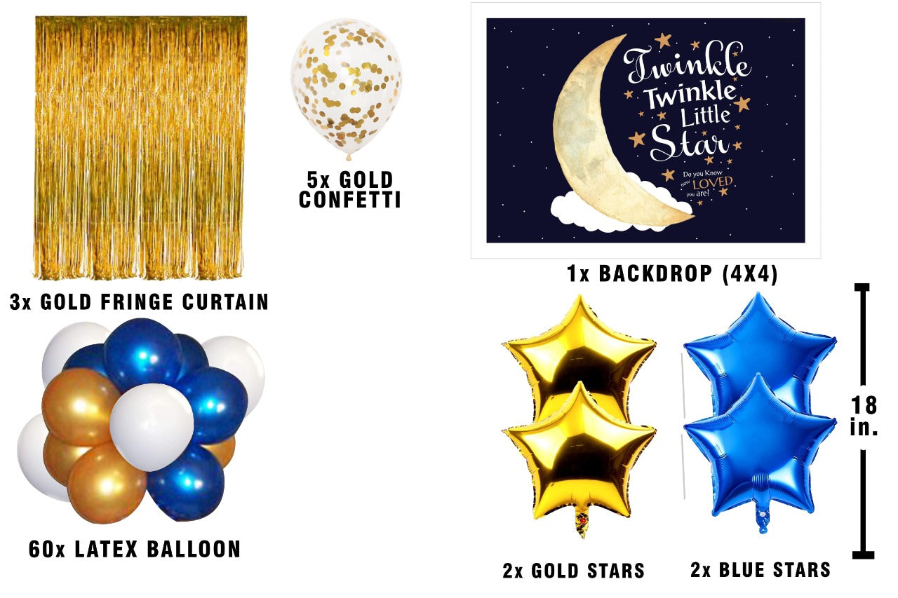 Twinkle Twinkle Theme Birthday Party Complete Party Set for Boys