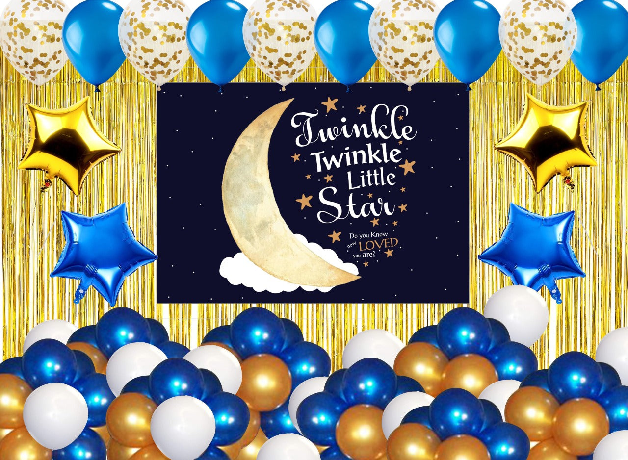Twinkle Twinkle Theme Birthday Party Complete Party Set for Boys