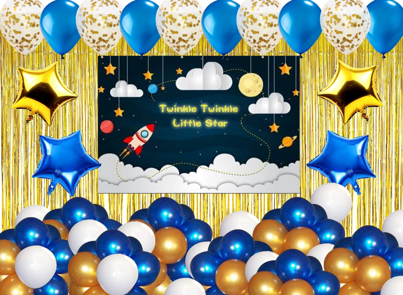 Twinkle Twinkle Theme Birthday Party Complete Party Set for Boys