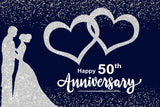 50th Anniversary Party Backdrop  For Decorations