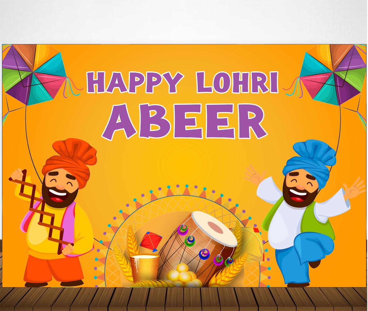 Lohri Party Backdrop For Kids