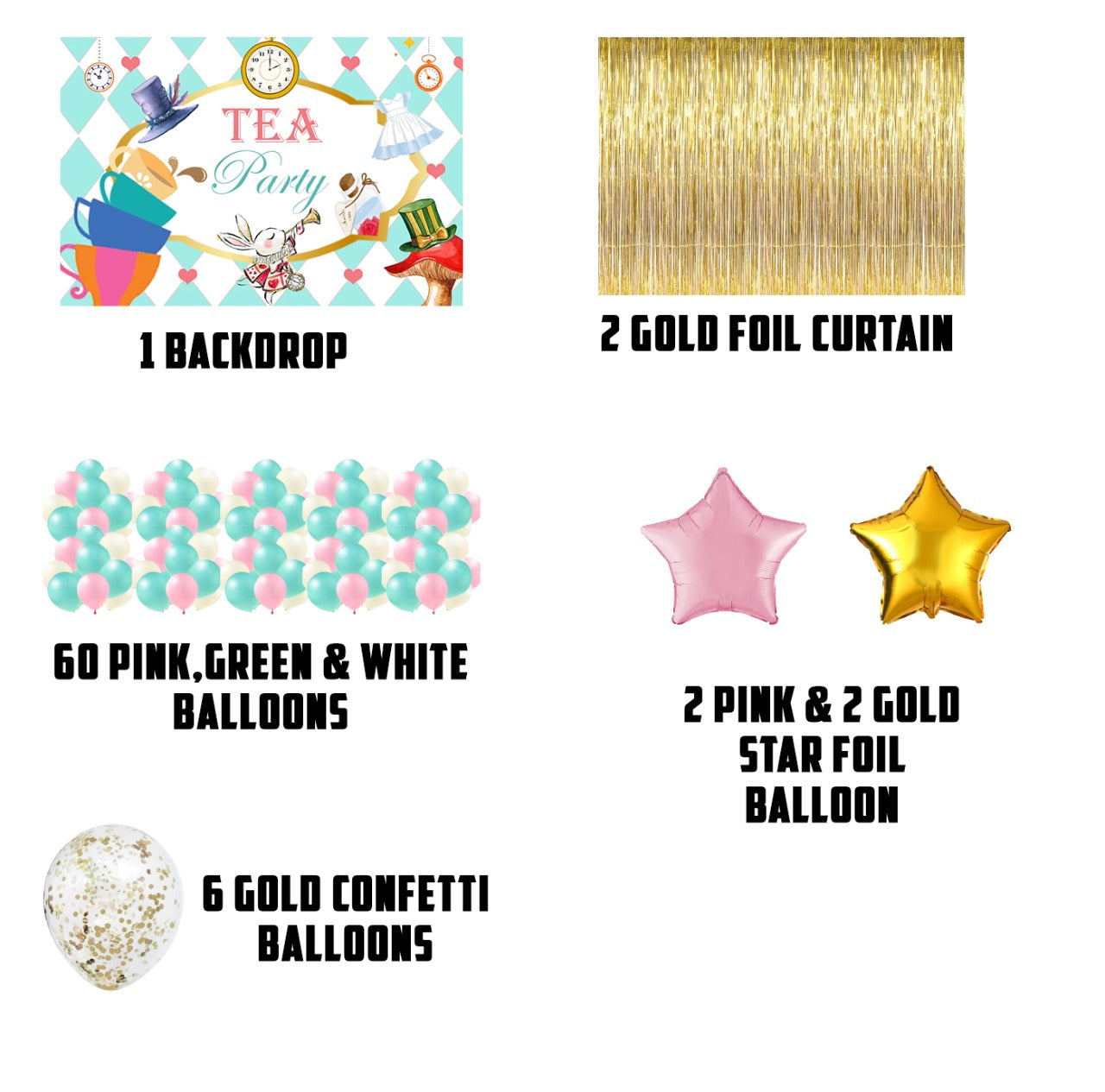 Alice Tea Party Theme Birthday Party Complete Party Set