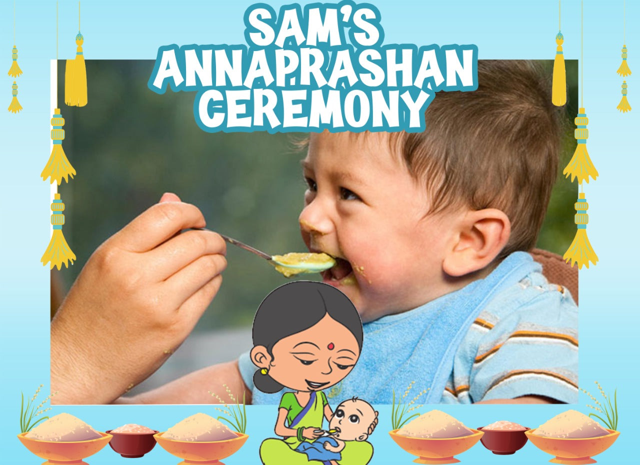 Annaprashan Ceremony Boys Photo Booth Picture Frame