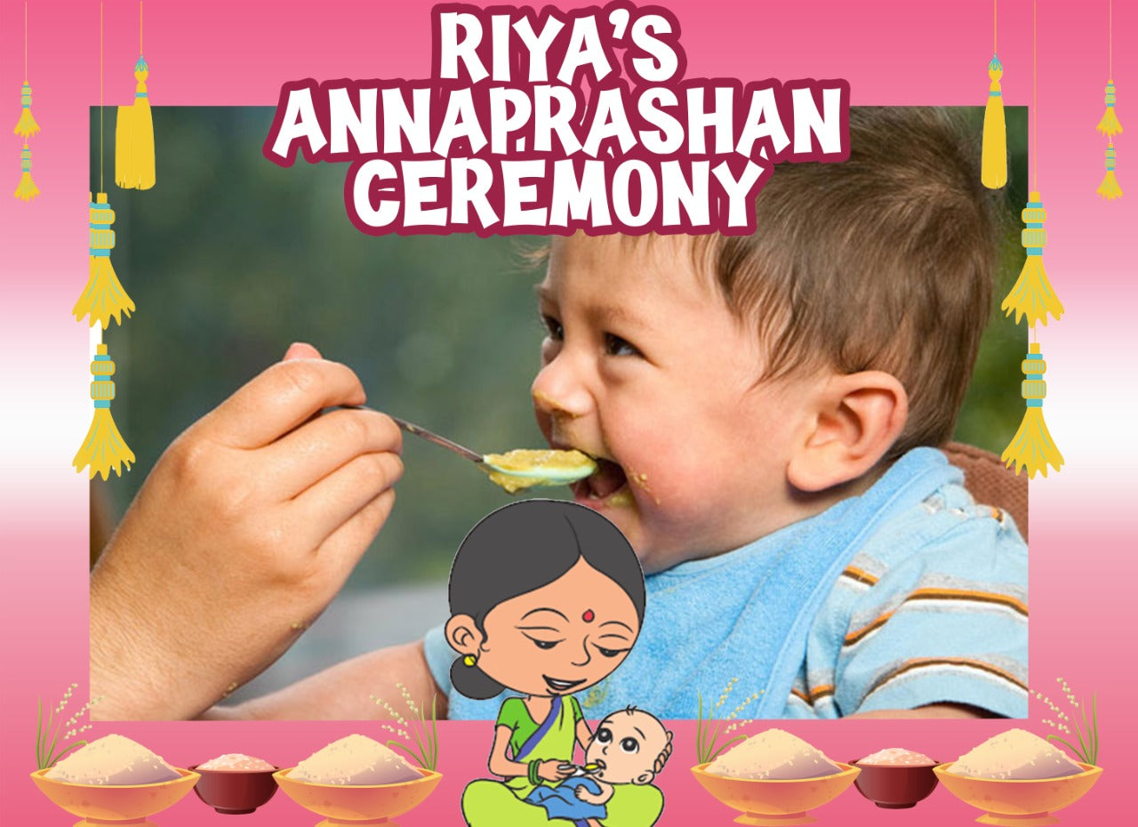 Annaprashan Ceremony Girls Photo Booth Picture Frame