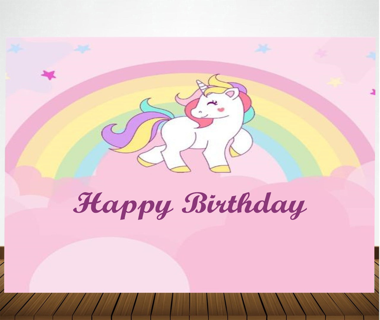 Unicorn Theme Birthday Party Backdrop