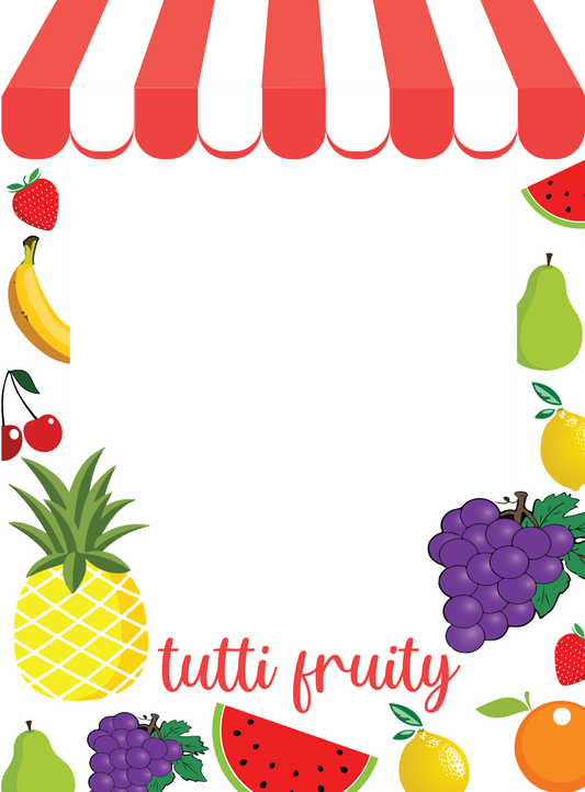 Twotti Fruity Theme Birthday Party Selfie Photo Booth Frame & Props