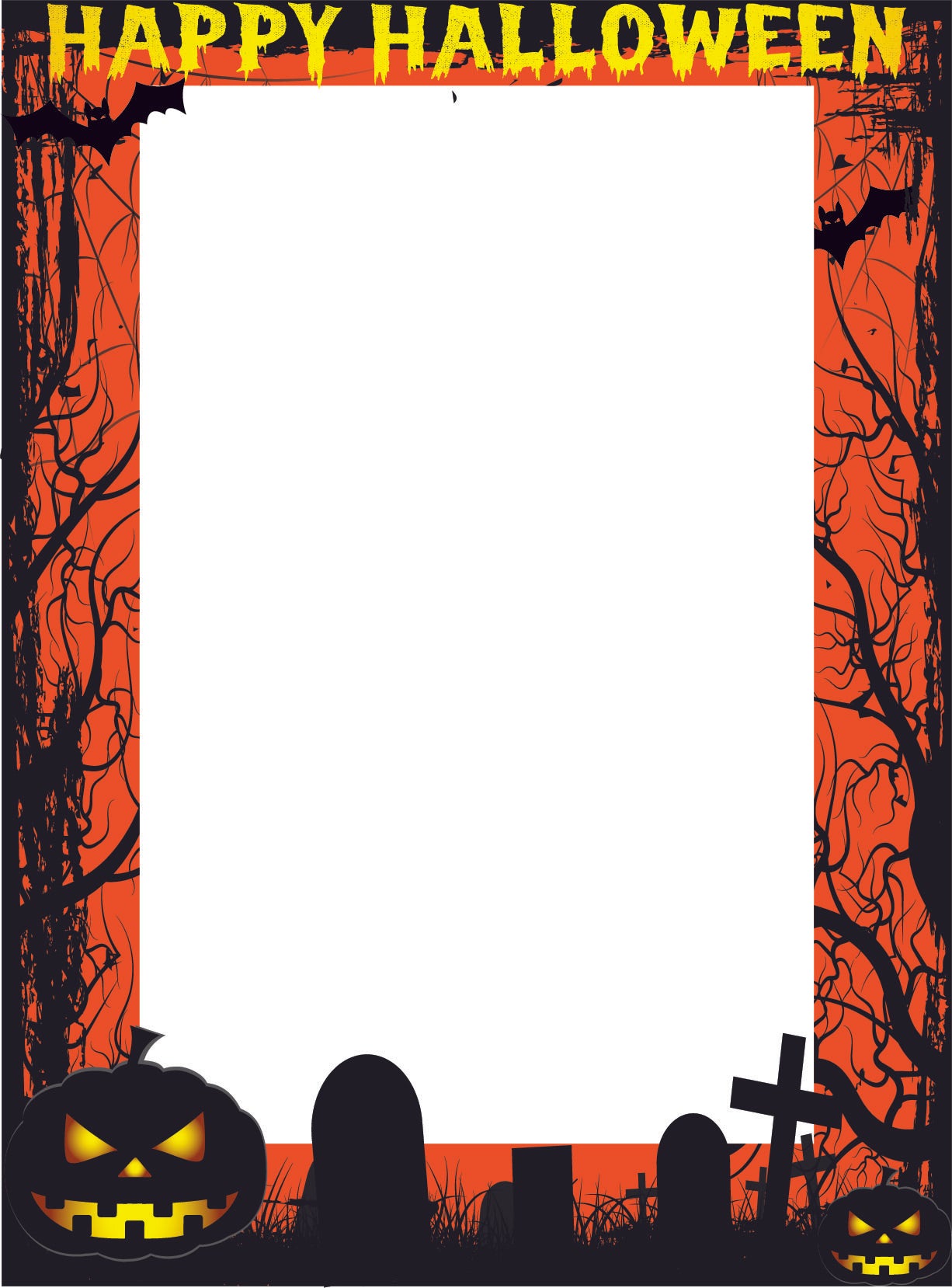 Halloween photo booth layout