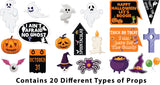 Halloween Theme Party Photo Booth Props Kit