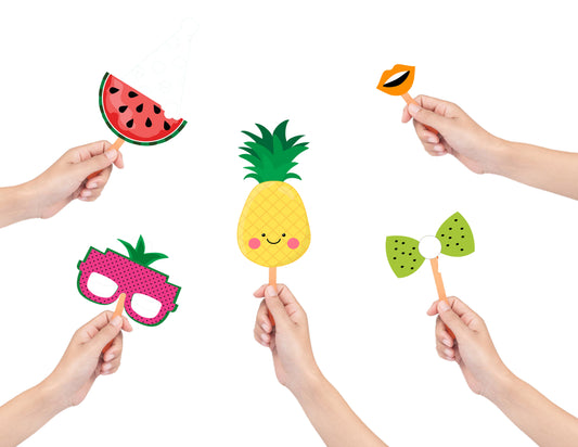 Twotti Fruity Theme Birthday Party Photo Booth Props Kit