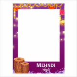 Mehandi Theme Party Selfie Photo Booth Frame