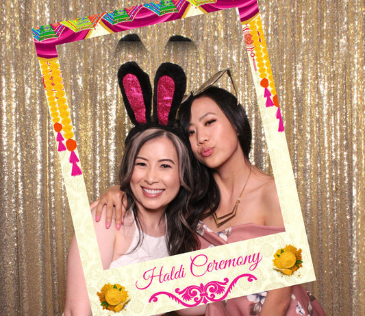 Haldi Theme Party Selfie Photo Booth Frame