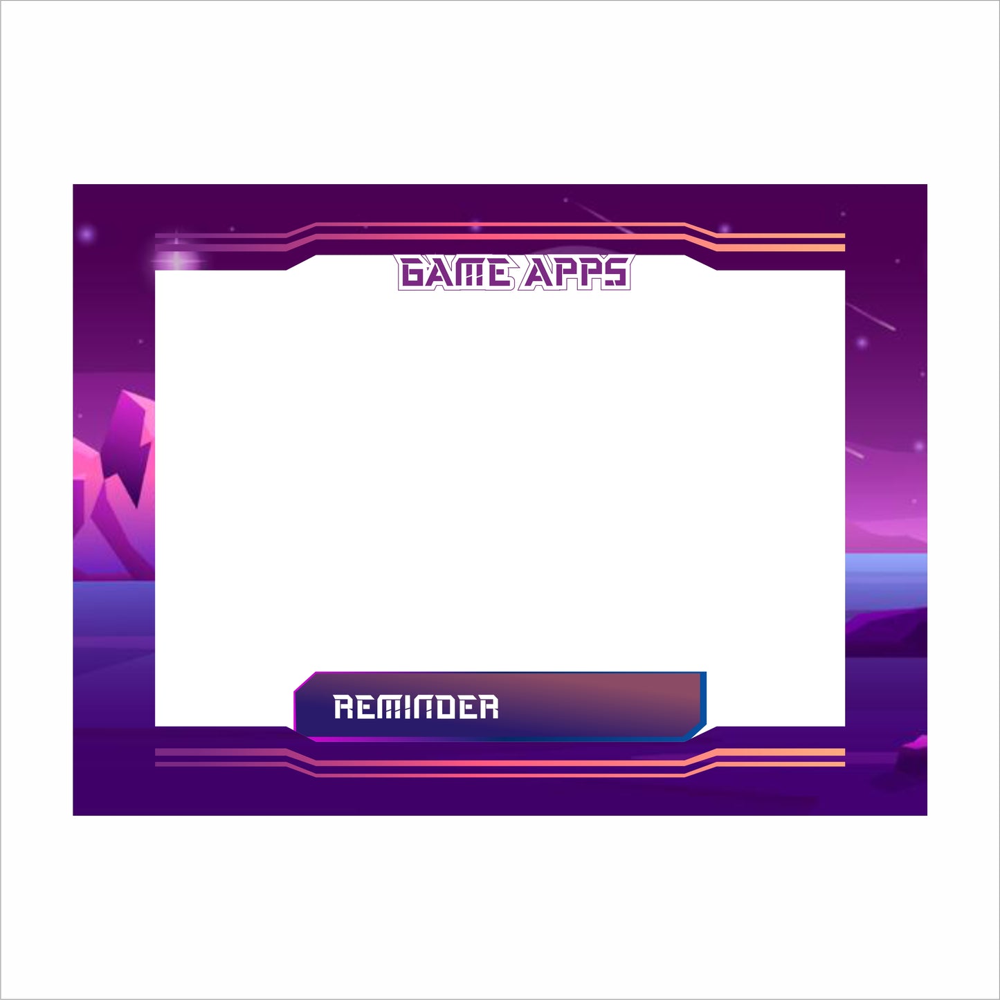 Gaming Theme Birthday Party Selfie Photo Booth Frame