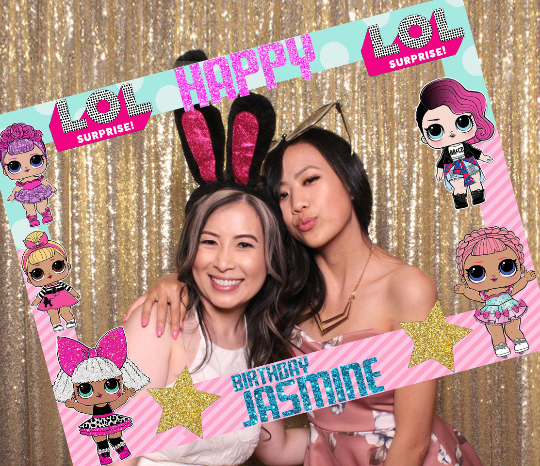 LOL Party Theme Birthday Party Selfie Photo Booth Frame