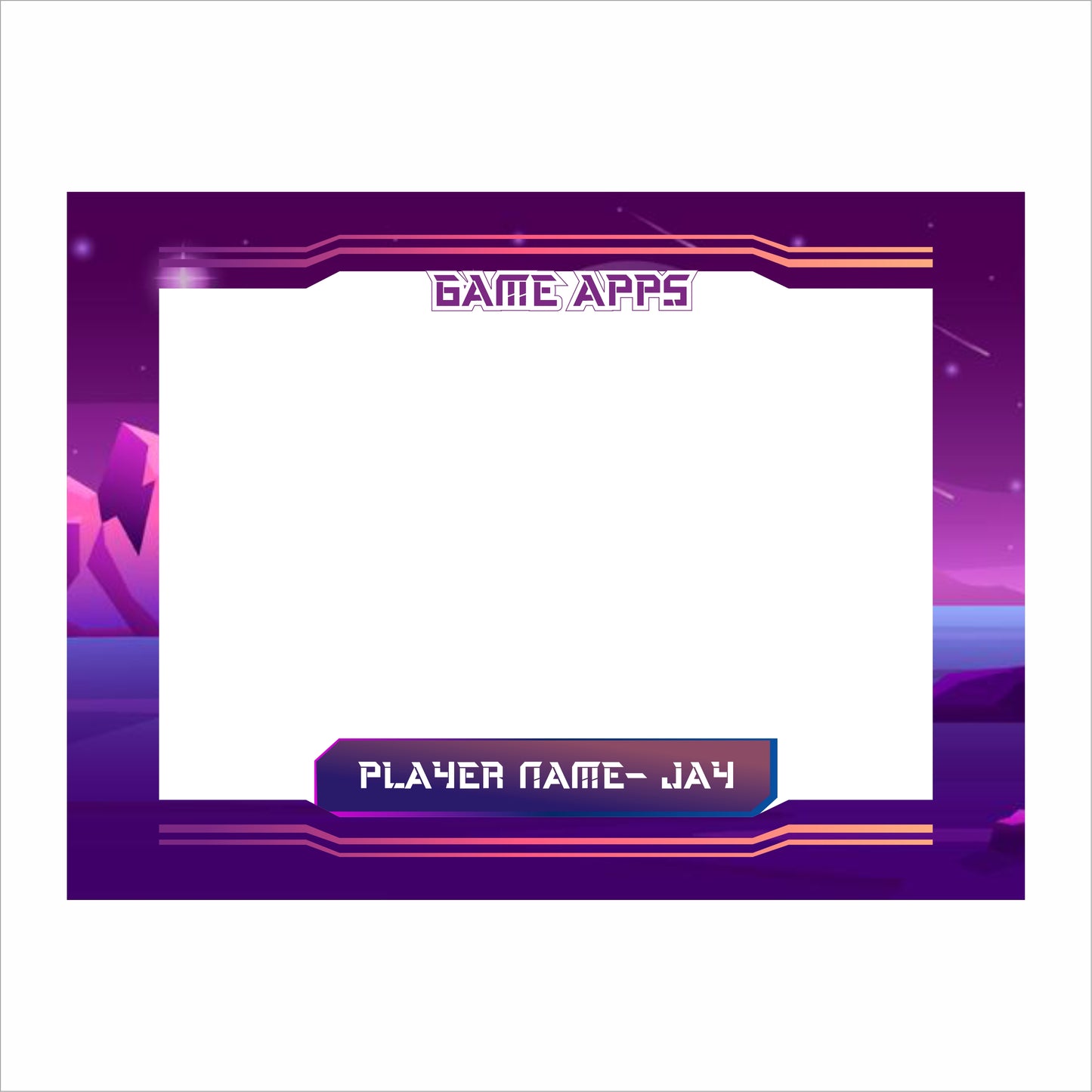 Gaming Theme Birthday Party Selfie Photo Booth Frame