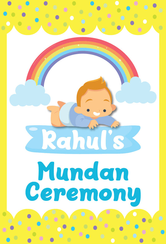 Mundan Ceremony Poster Decoration Photo Prop
