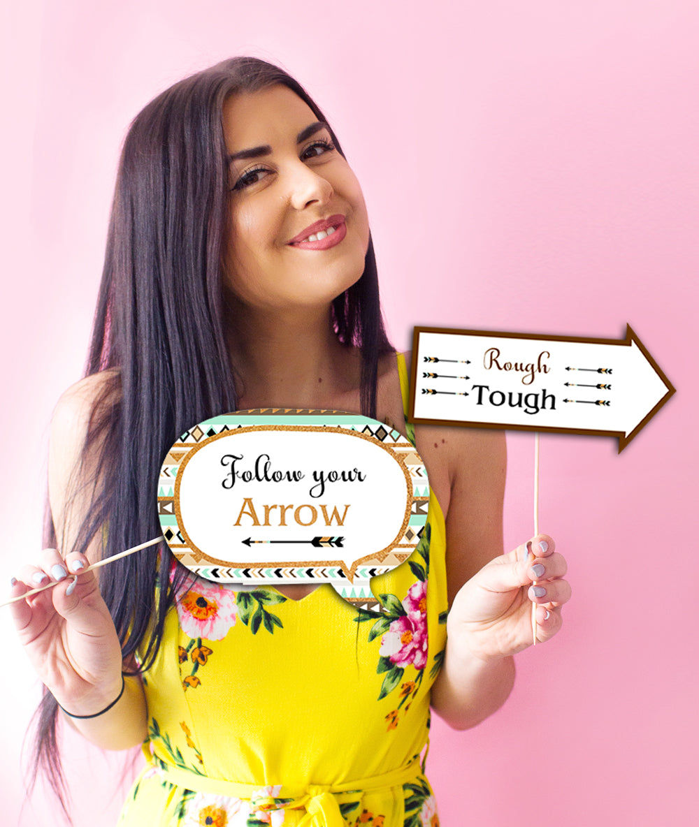 Wild One Birthday Party Photo Booth Props Kit