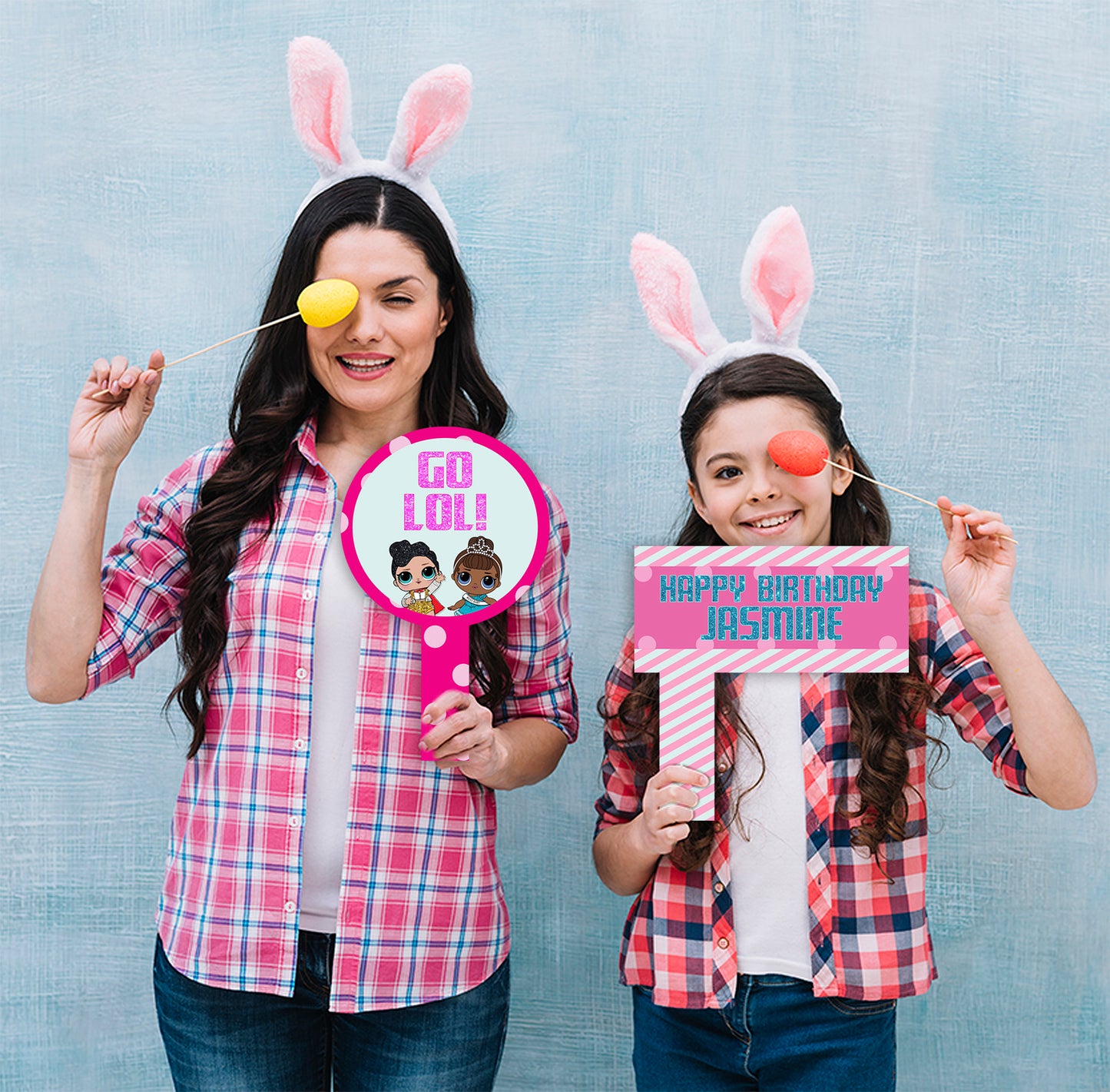 LOL Party Theme Birthday Party Selfie Photo Booth Frame