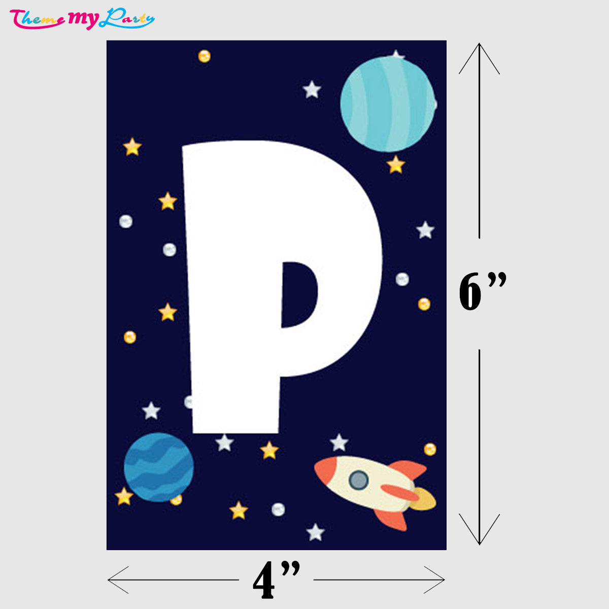 Space Theme Birthday Party Banner for Decoration