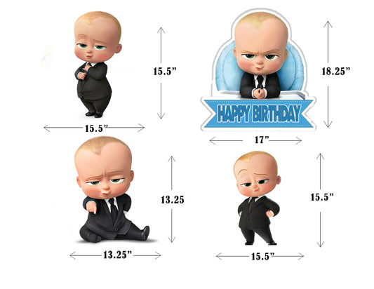 Boss Baby Theme Birthday Party Cutouts