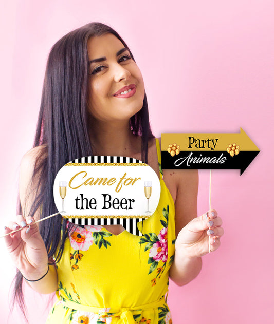 40th Birthday Party Photo Booth Props Kit