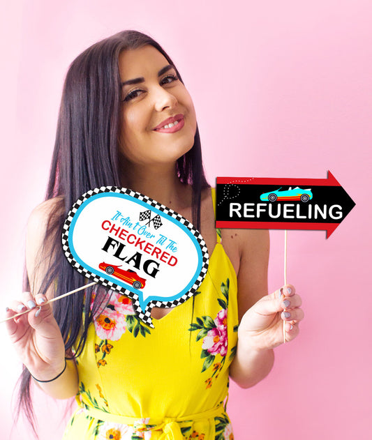 Cars Birthday Party Photo Booth Props Kit