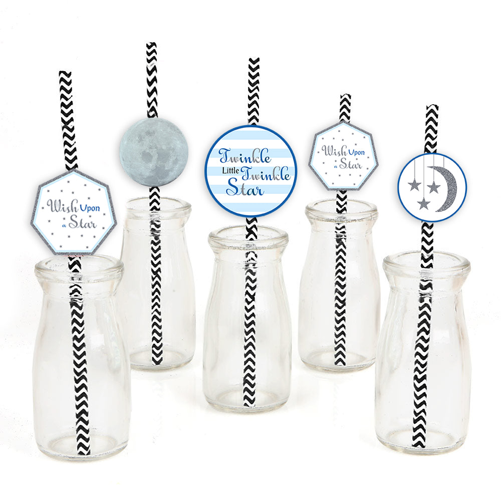 Twinkle Twinkle Little Star Party Paper Decorative Straws