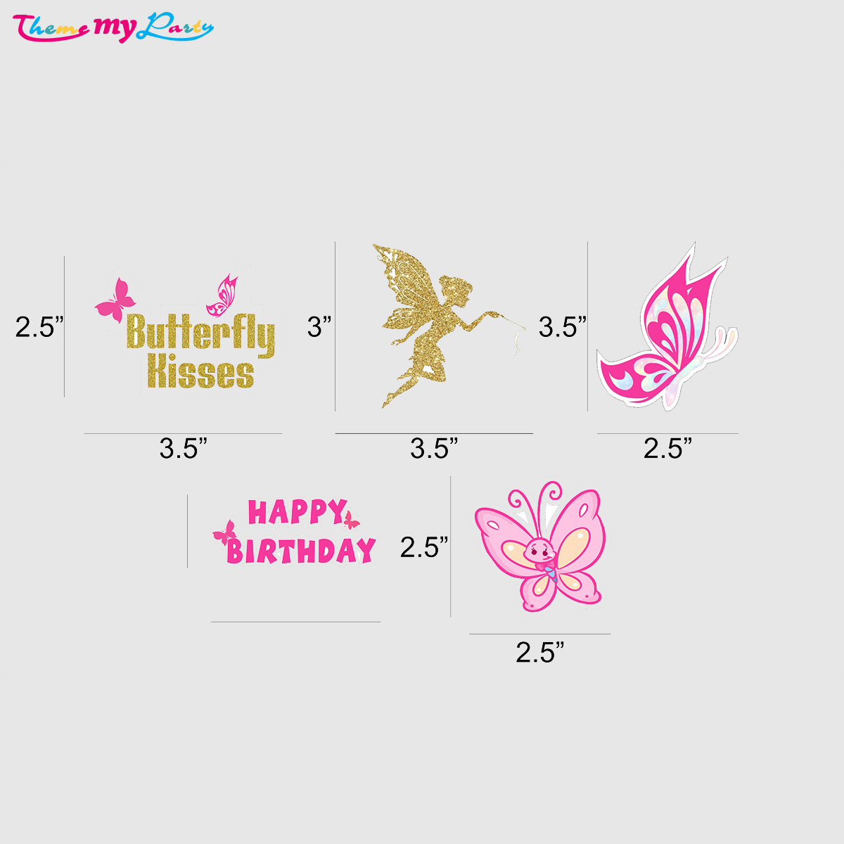 Butterflies & Fairies Theme Birthday Party Paper Decorative Straws