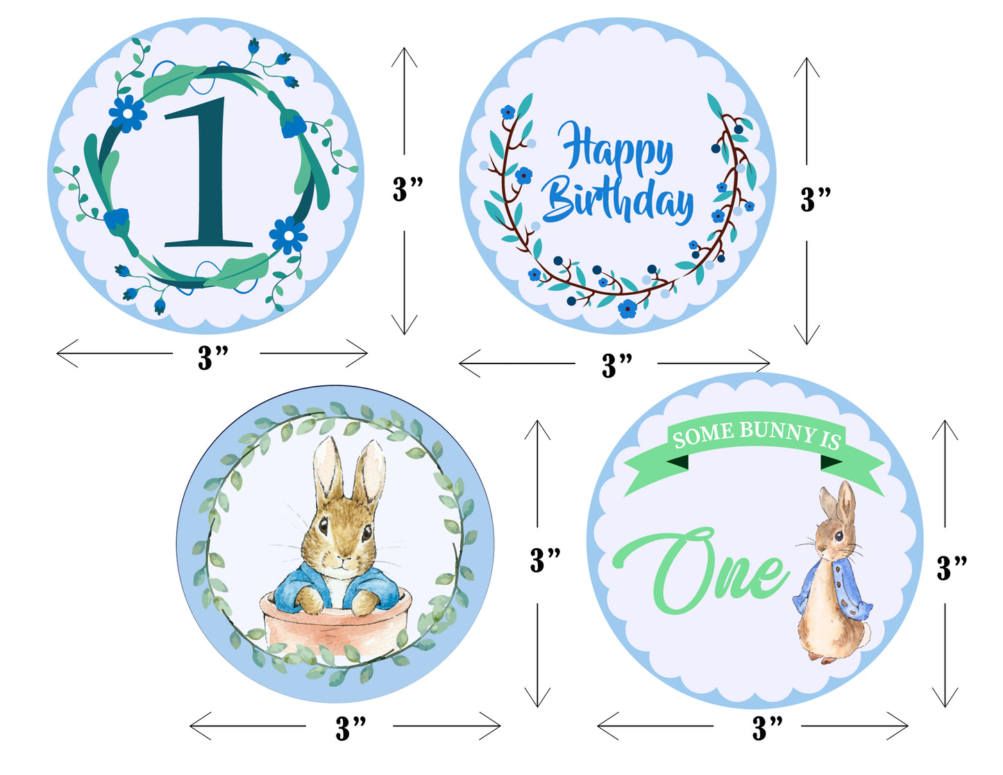 Some Bunny Is One Birthday Party Paper Decorative Straws