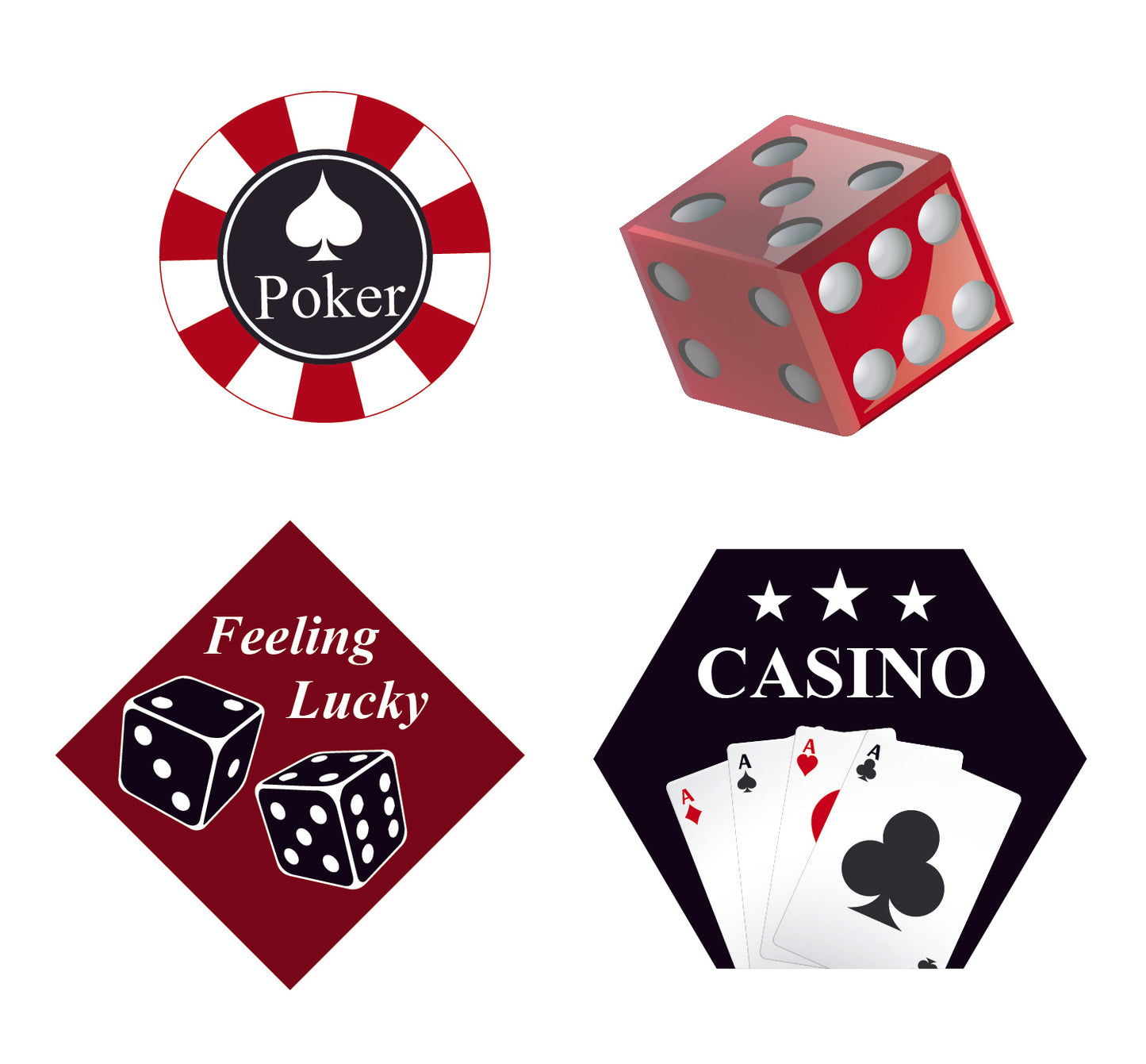 Casino /Card Party Table Topper For Decoration
