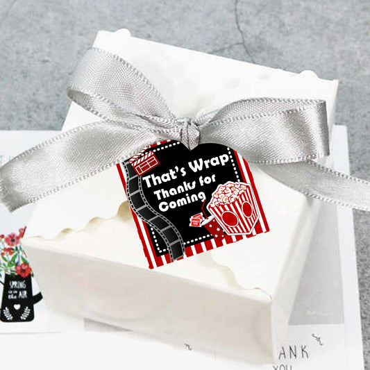 Movie Night Theme Favor Gift Tags