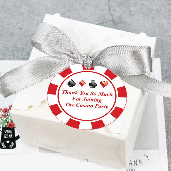 Casino/Card Party Favor Gift Tags