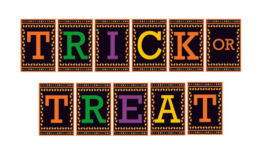 Trick or Treat Halloween Party Banner