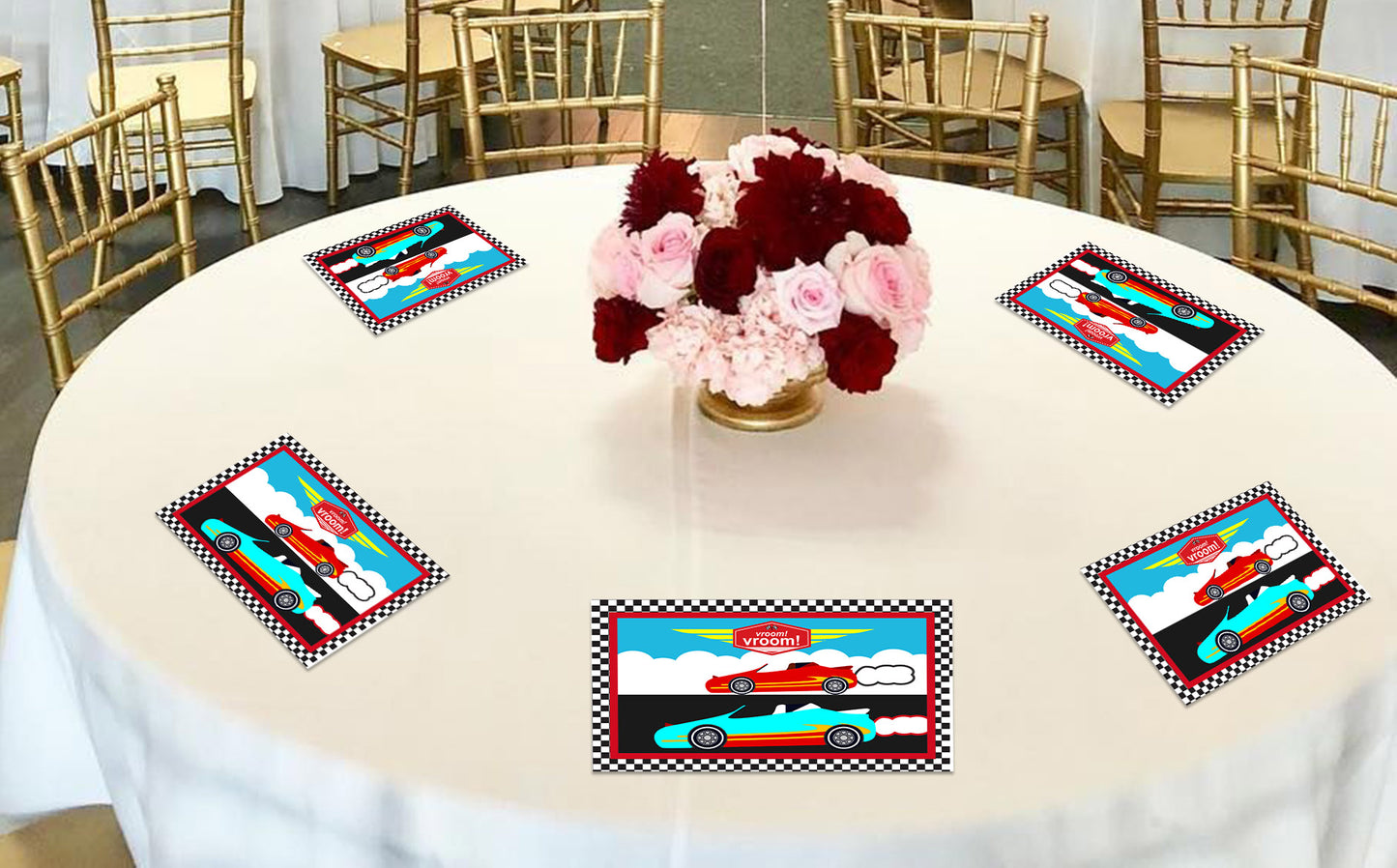Cars Birthday Table Mats for Decoration