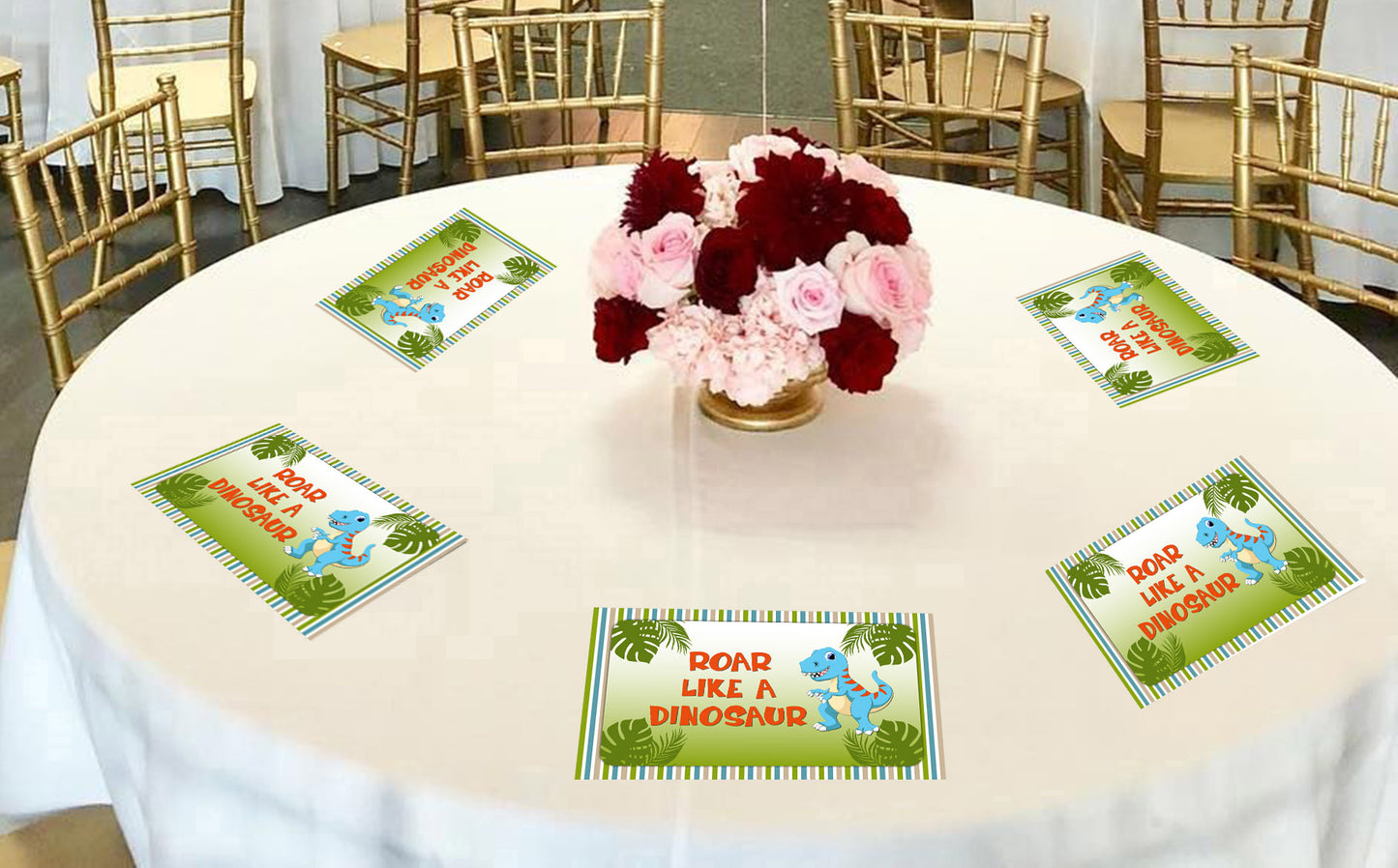 DINOSAUR THEME BIRTHDAY TABLE MATS FOR DECORATION