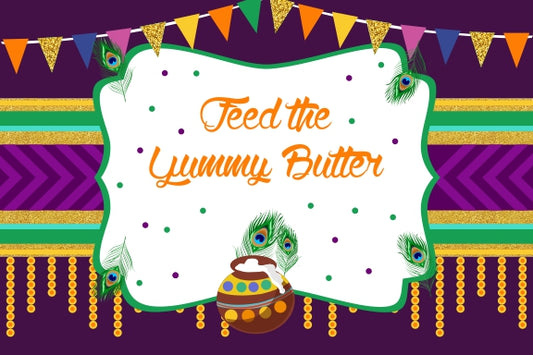 "Little Krishna "- Themed Table Place-Mats For Birthday Theme Parties - Pack Of 6