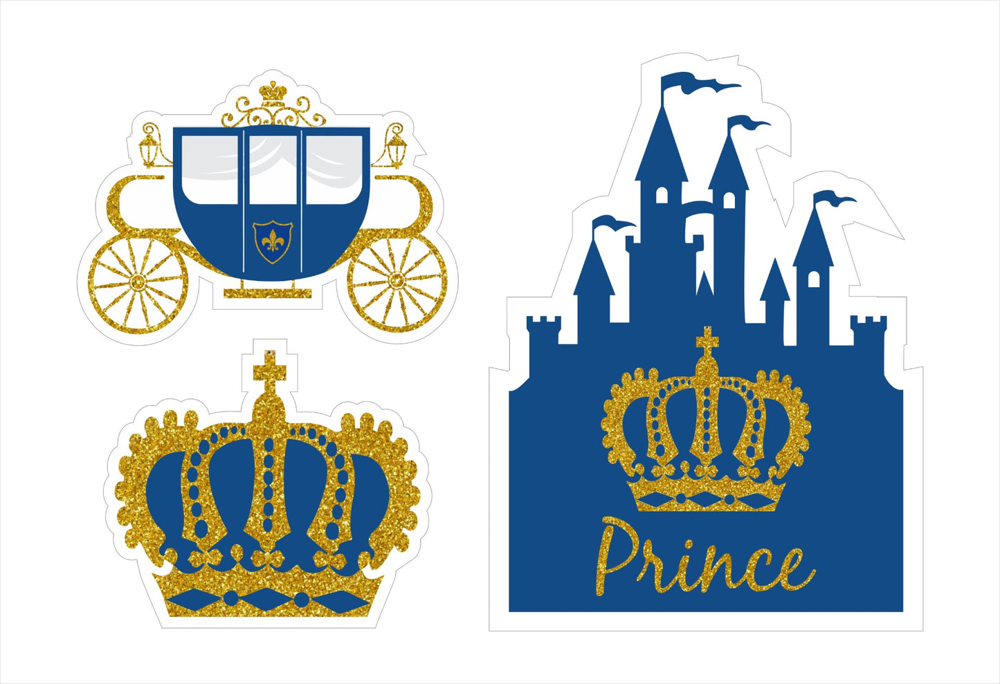 Prince Birthday Party Table Toppers for Decoration