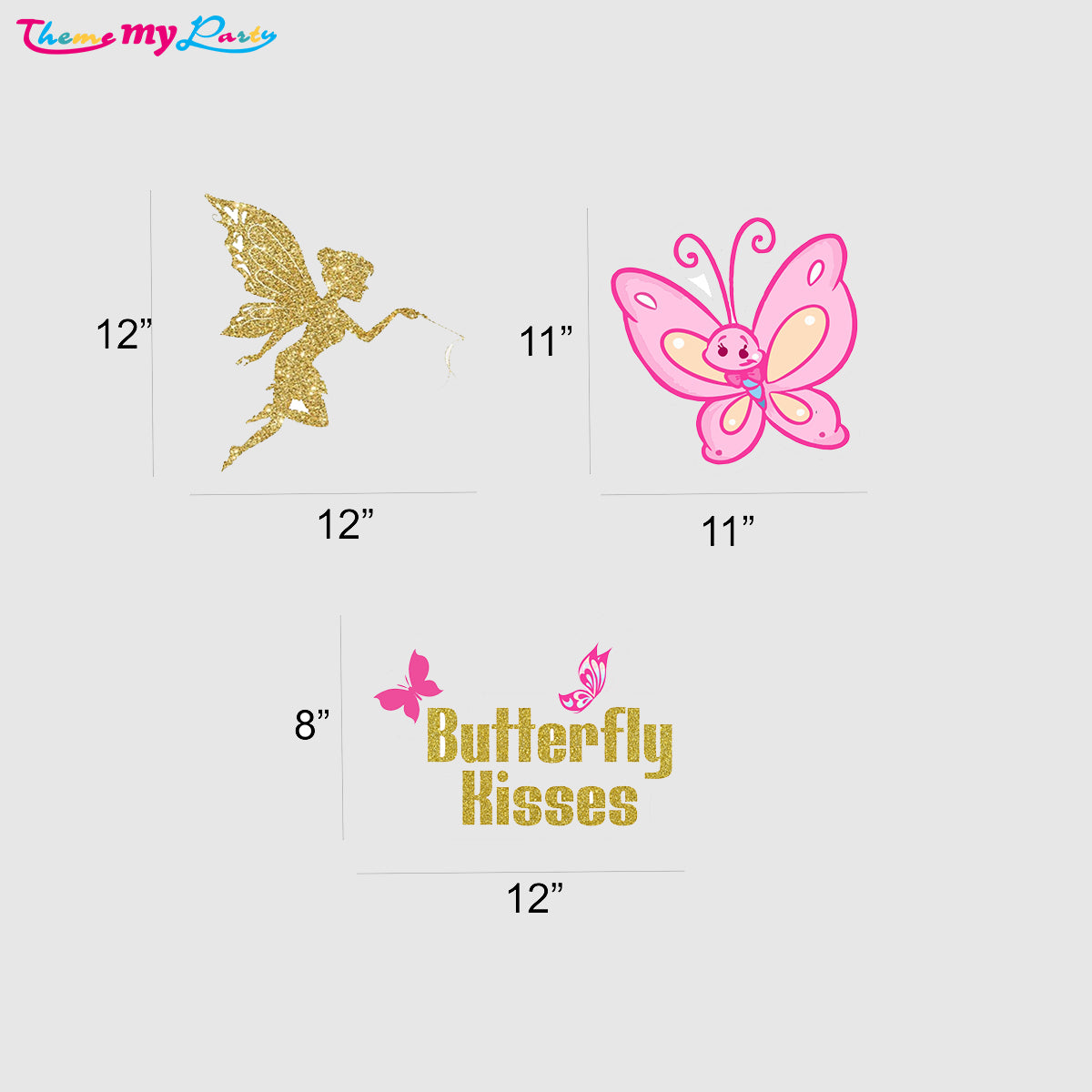Butterflies & Fairies Theme Birthday Party Table Toppers for Decoration