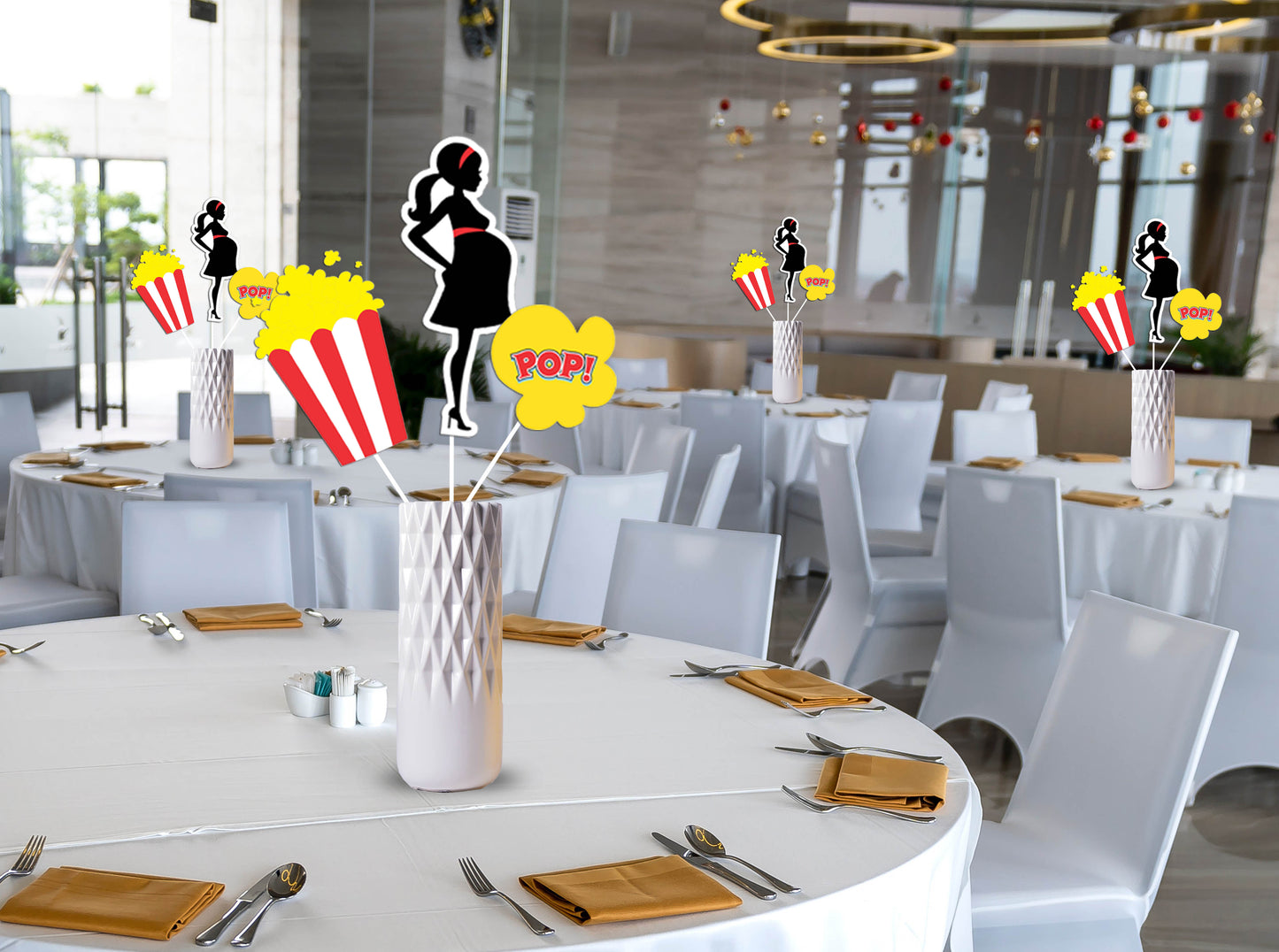 Ready to Pop Party Table Toppers for Decoration
