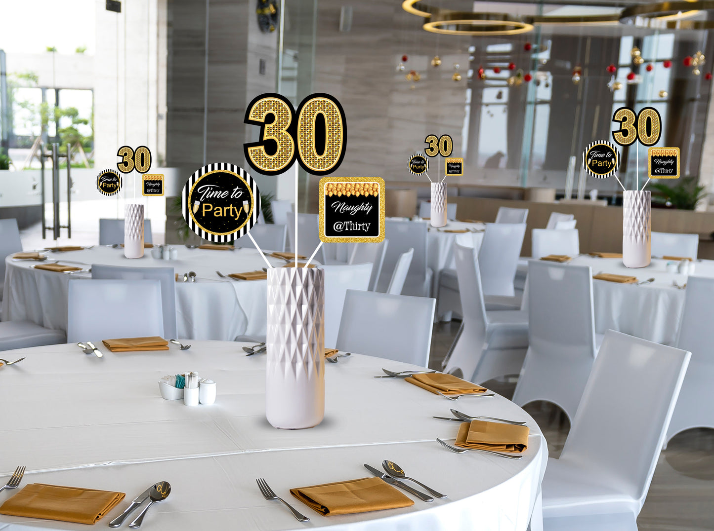 30th Birthday Party Table Toppers for Decoration