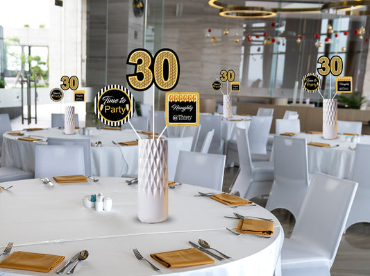 30th Birthday Party Table Toppers for Decoration