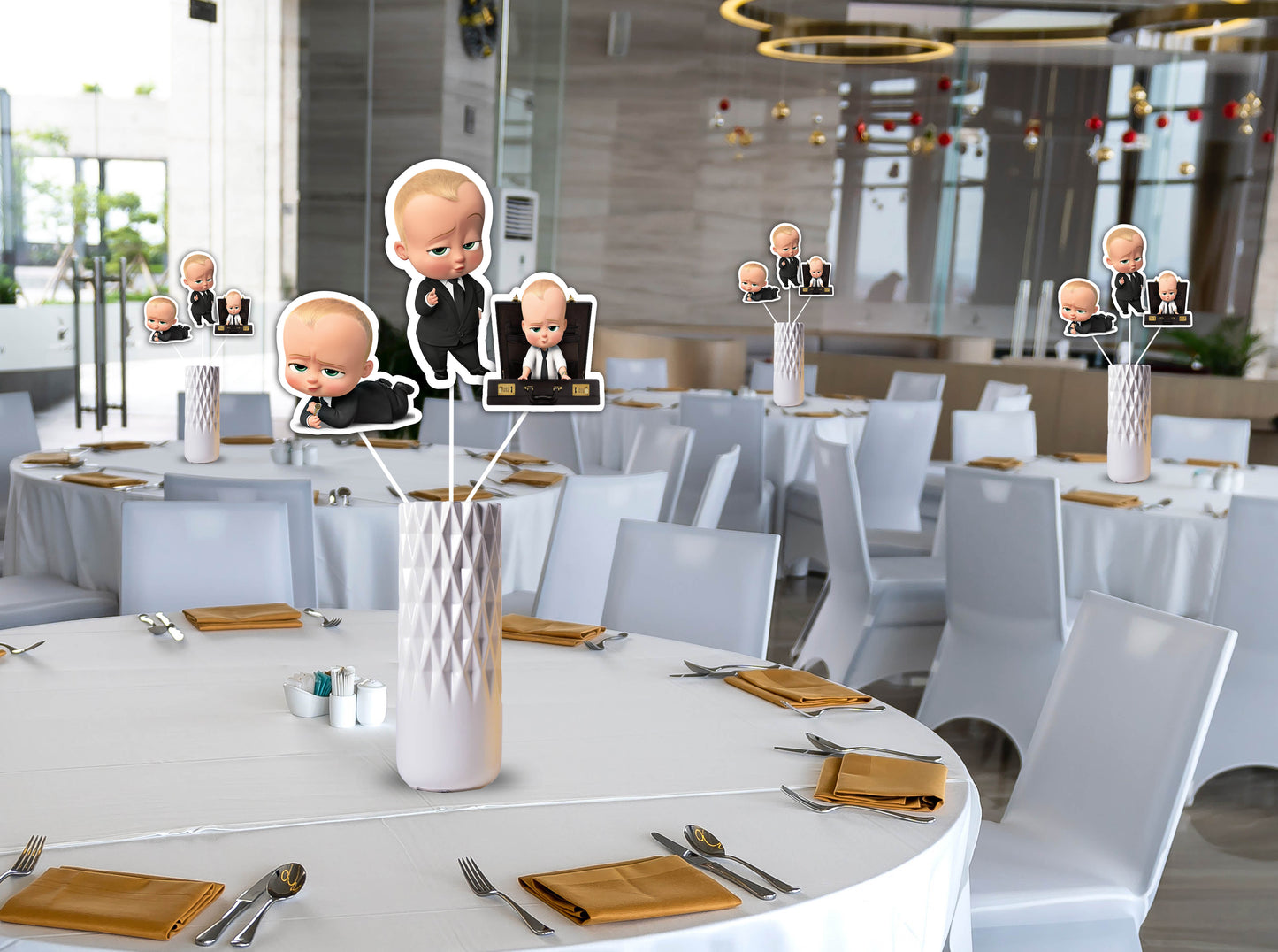 Boss Baby Theme Birthday Party Table Toppers for Decoration
