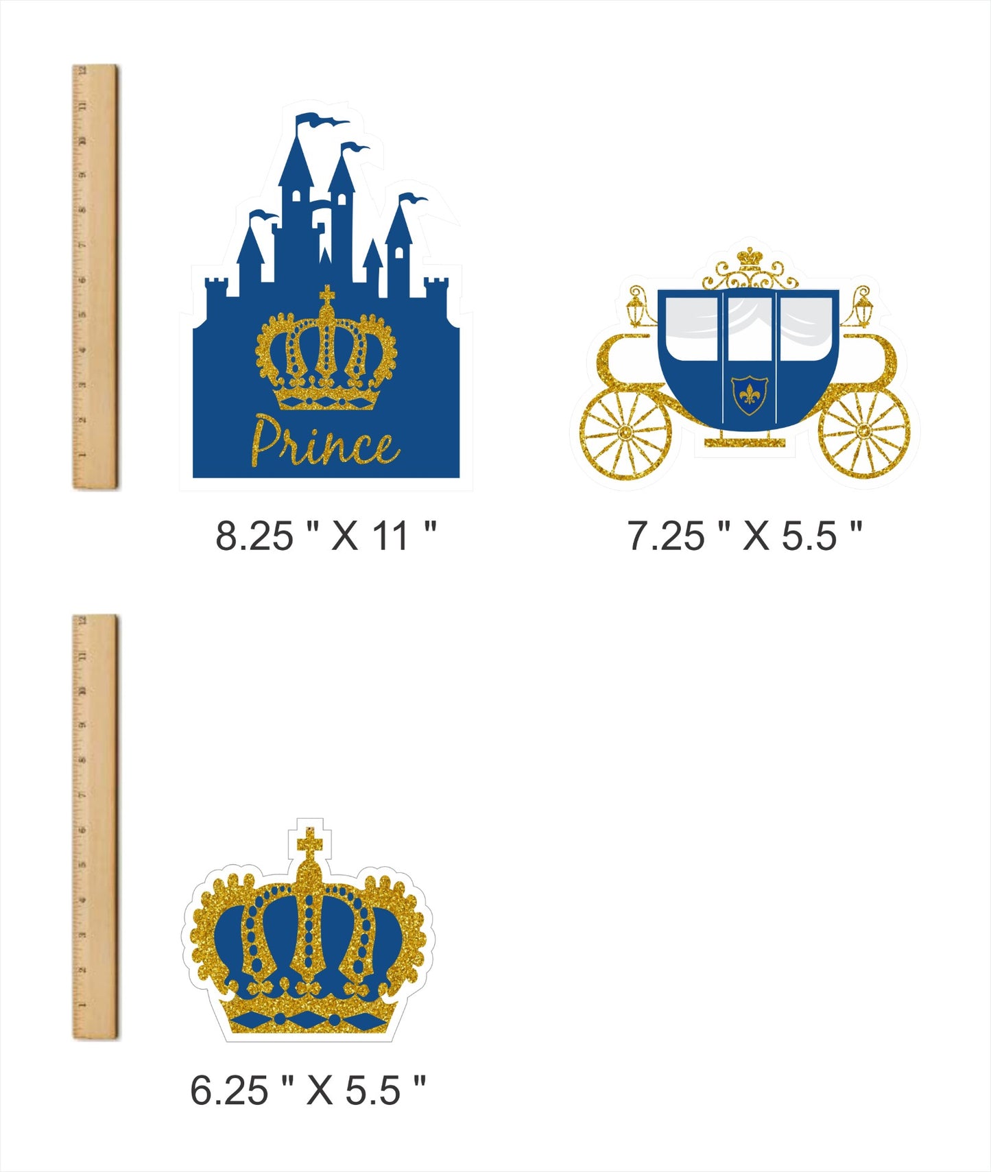 Prince Birthday Party Table Toppers for Decoration