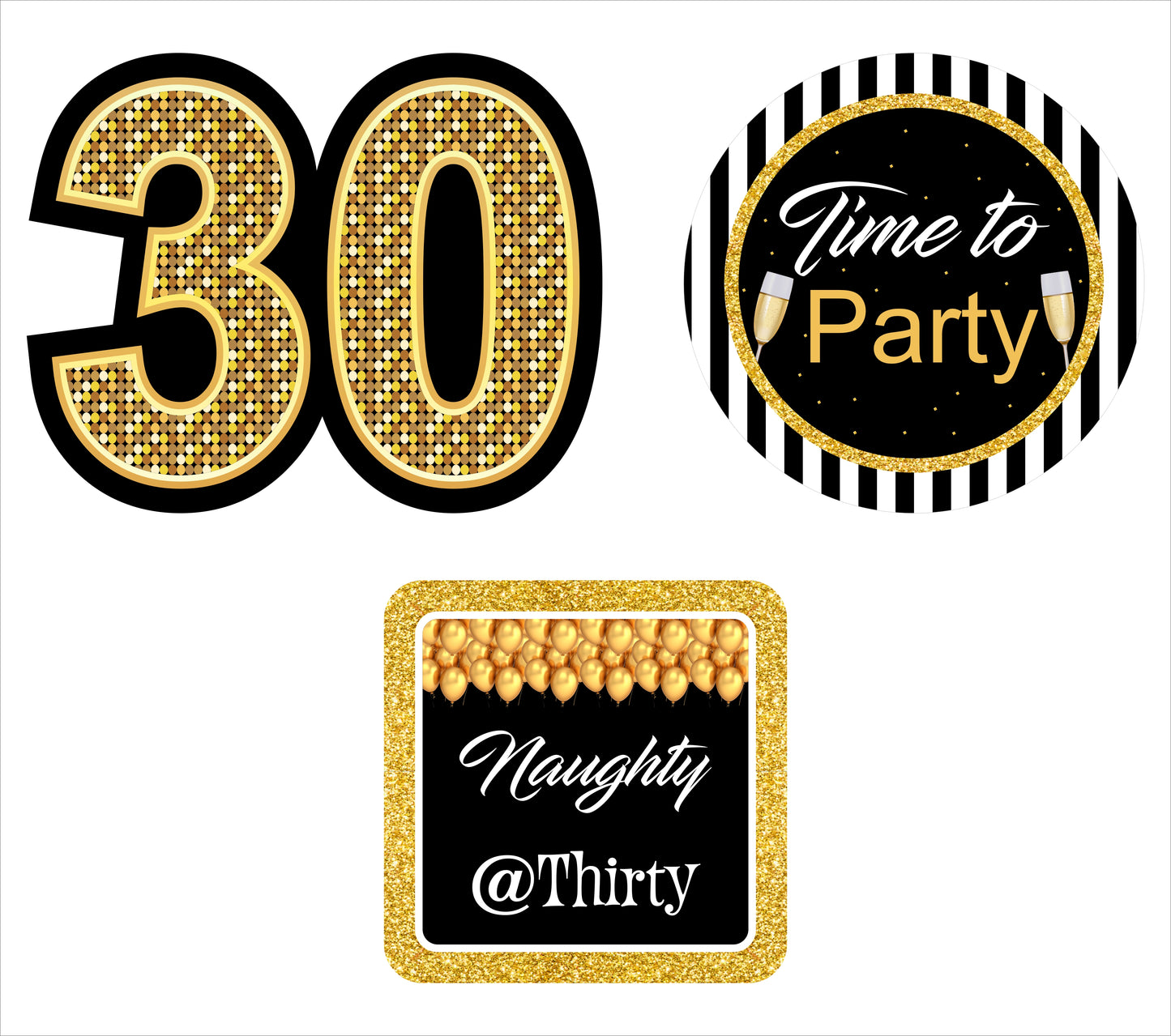 30th Birthday Party Table Toppers for Decoration