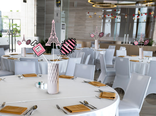 Paris Birthday Table Top For Birthday Decoration